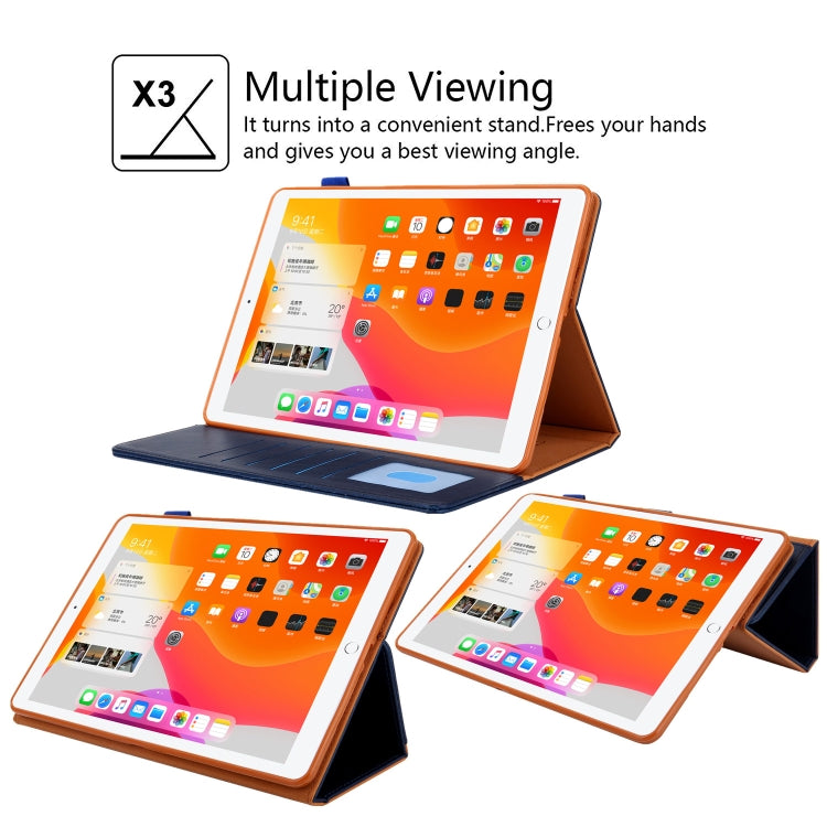 For iPad 10th Gen 10.9 2022 Solid Color Small Metal Buckle Leather Smart Tablet Case