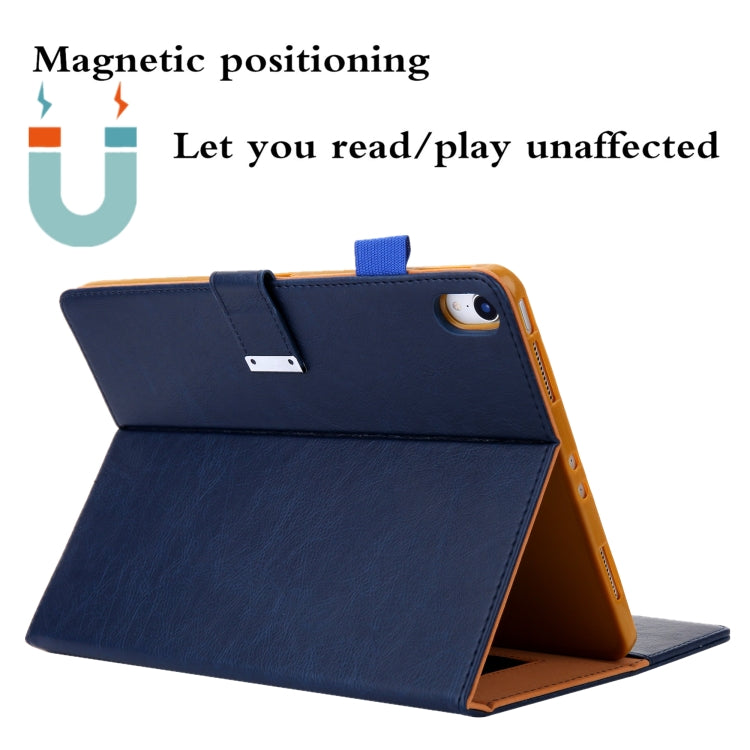 For iPad 10th Gen 10.9 2022 Solid Color Small Metal Buckle Leather Smart Tablet Case