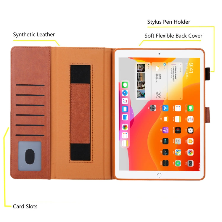 For iPad 10th Gen 10.9 2022 Solid Color Small Metal Buckle Leather Smart Tablet Case