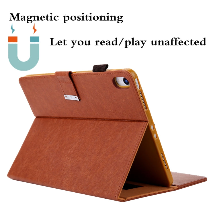For iPad 10th Gen 10.9 2022 Solid Color Small Metal Buckle Leather Smart Tablet Case