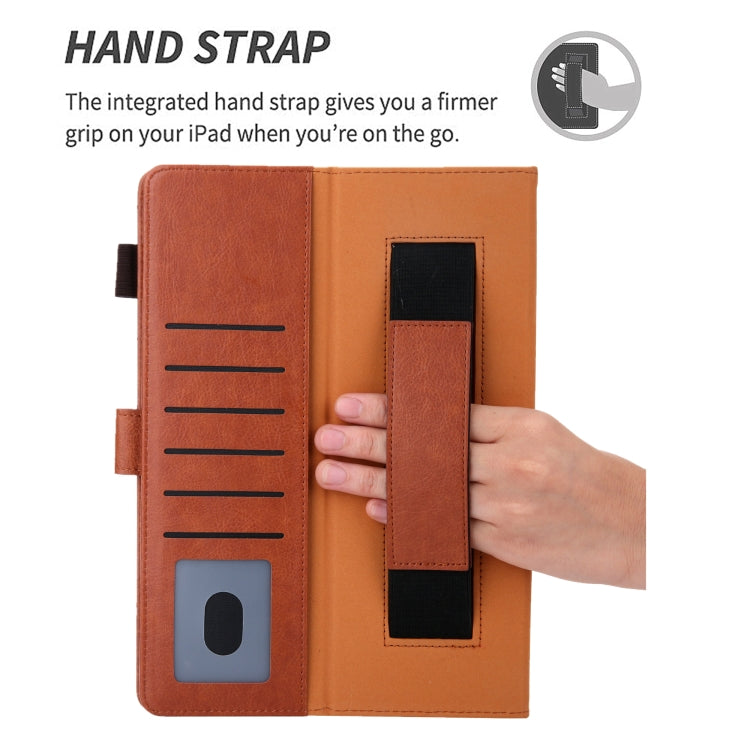 For iPad 10th Gen 10.9 2022 Solid Color Small Metal Buckle Leather Smart Tablet Case