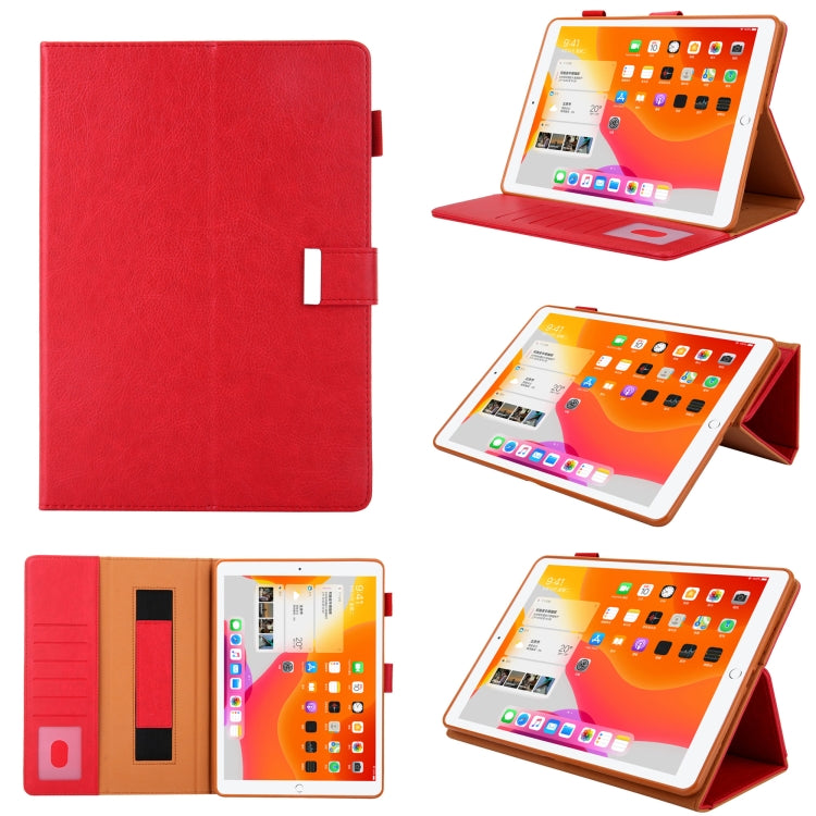 For iPad 10th Gen 10.9 2022 Solid Color Small Metal Buckle Leather Smart Tablet Case