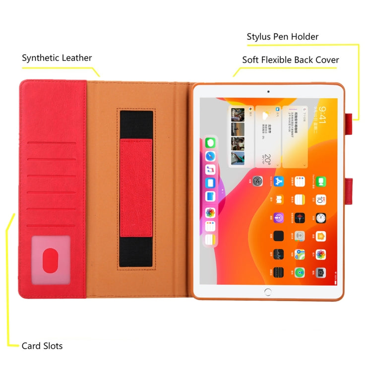 For iPad 10th Gen 10.9 2022 Solid Color Small Metal Buckle Leather Smart Tablet Case