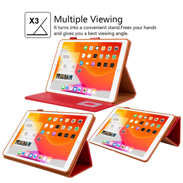 For iPad 10th Gen 10.9 2022 Solid Color Small Metal Buckle Leather Smart Tablet Case
