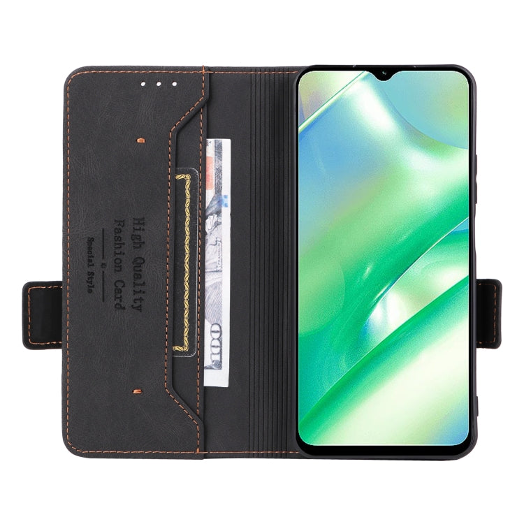 For Realme C33 Magnetic Clasp Leather Phone Case