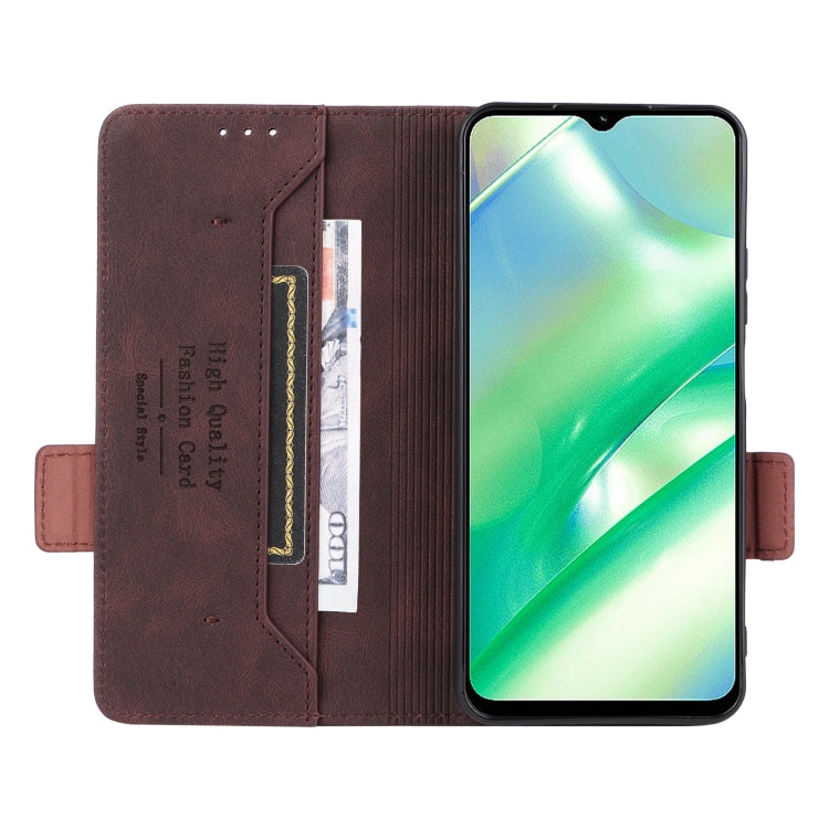 For Realme C33 Magnetic Clasp Leather Phone Case