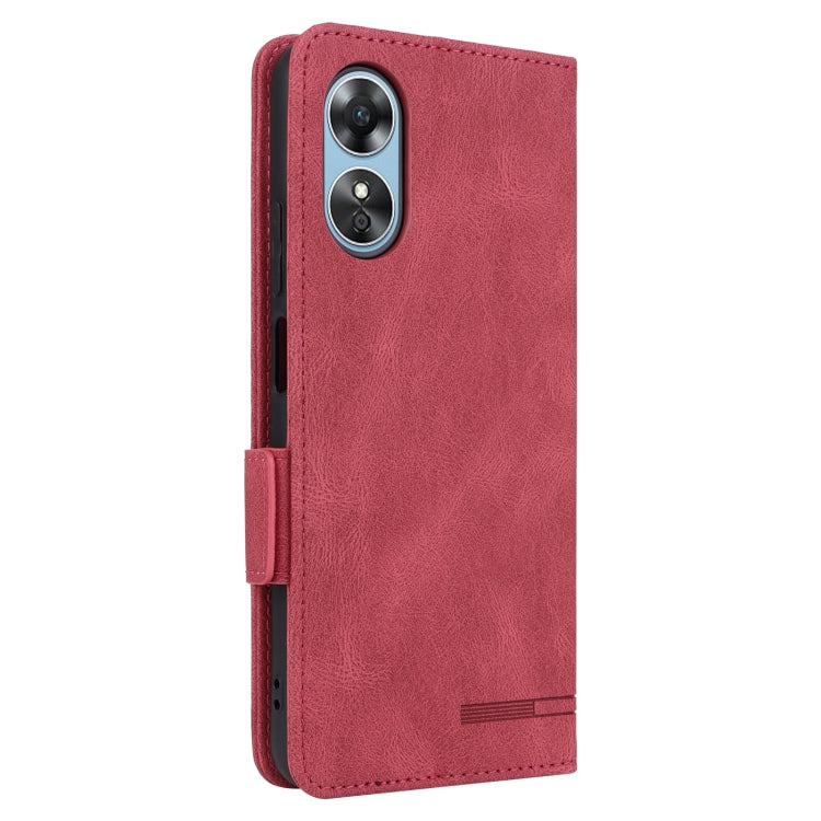 For OPPO A17 Magnetic Clasp Leather Phone Case