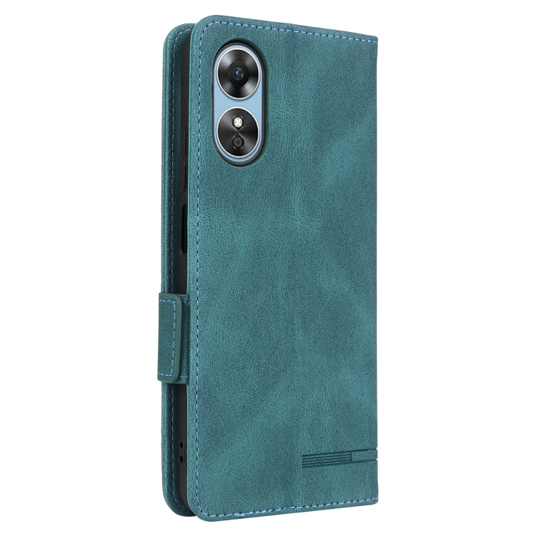 For OPPO A17 Magnetic Clasp Leather Phone Case