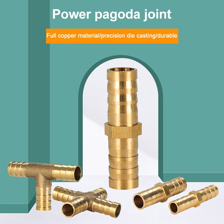 LAIZE 10pcs Pagoda Four Way Pneumatic Components, Caliber:6mm