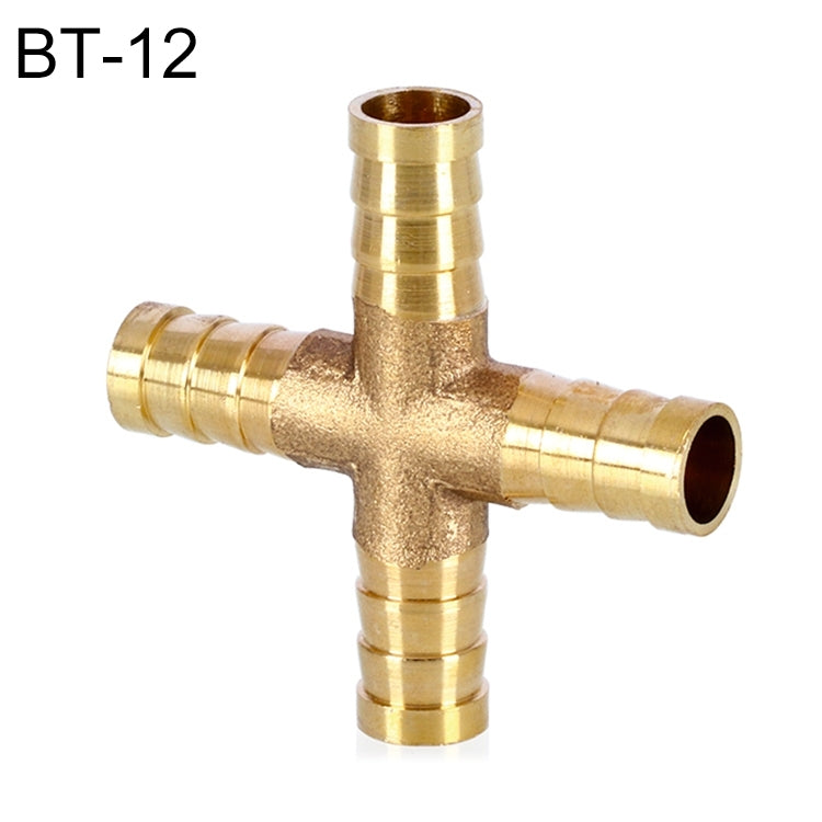 LAIZE 10pcs Pagoda Four Way Pneumatic Components, Caliber:12mm