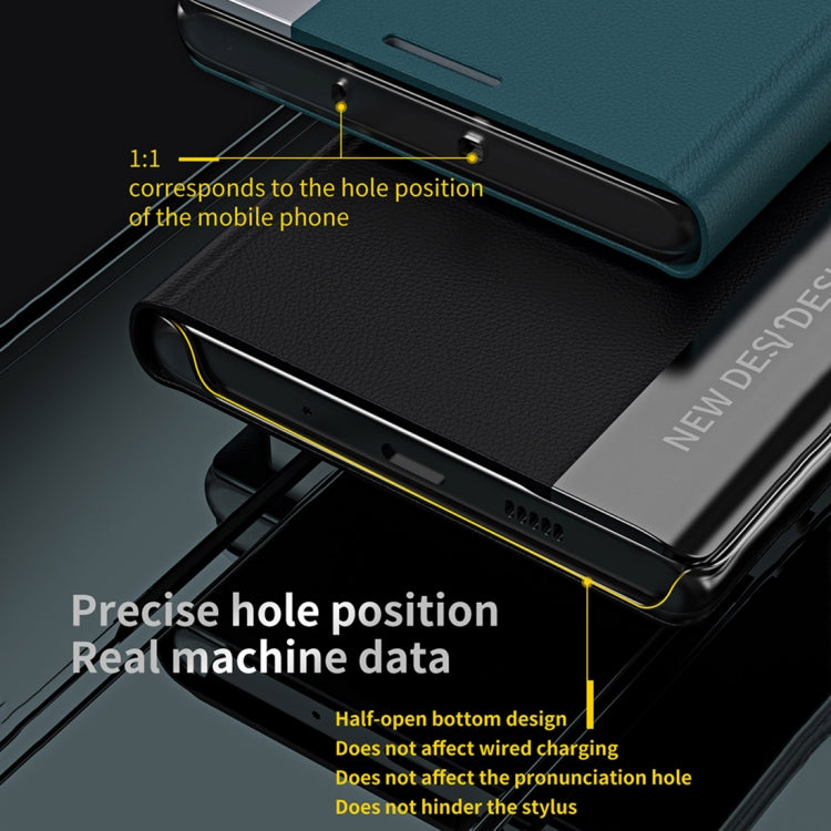 For Xiaomi Redmi A1 Side Electroplated Magnetic Leather Phone Case