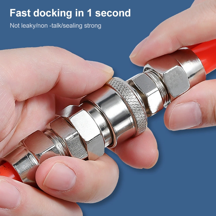 LAIZE SP+PP-40 10pcs C-type Self-lock Air Tube Pneumatic Quick Fitting Connector