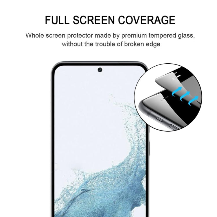 For Samsung Galaxy S23 5G 25pcs 3D Curved Edge Full Screen Edge Glue Tempered Glass Film