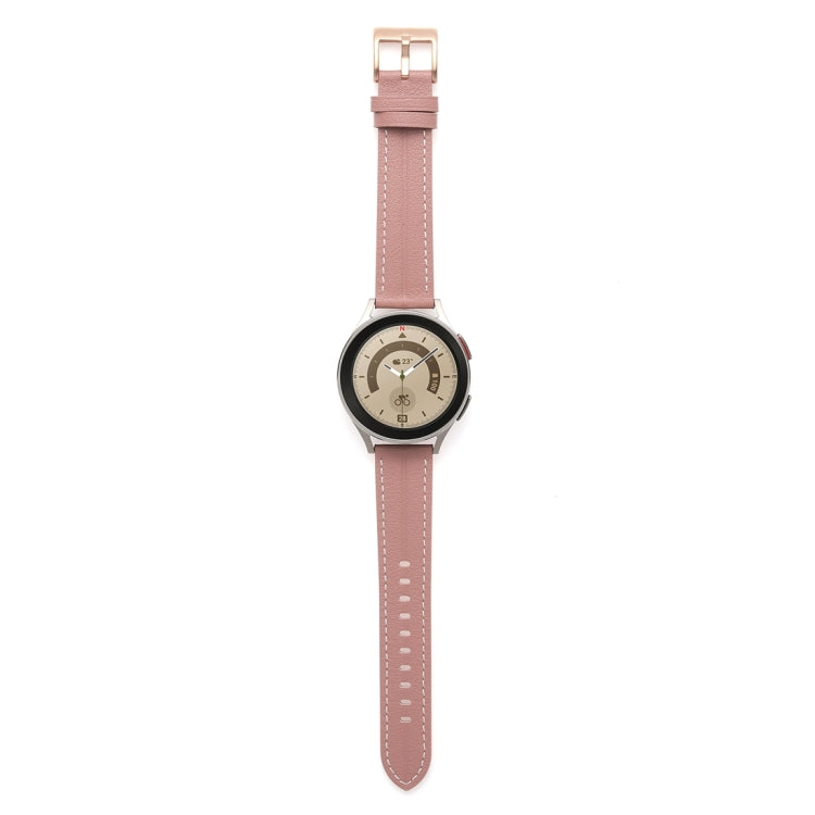 20mm Unusual Fluted Leather Watch Band