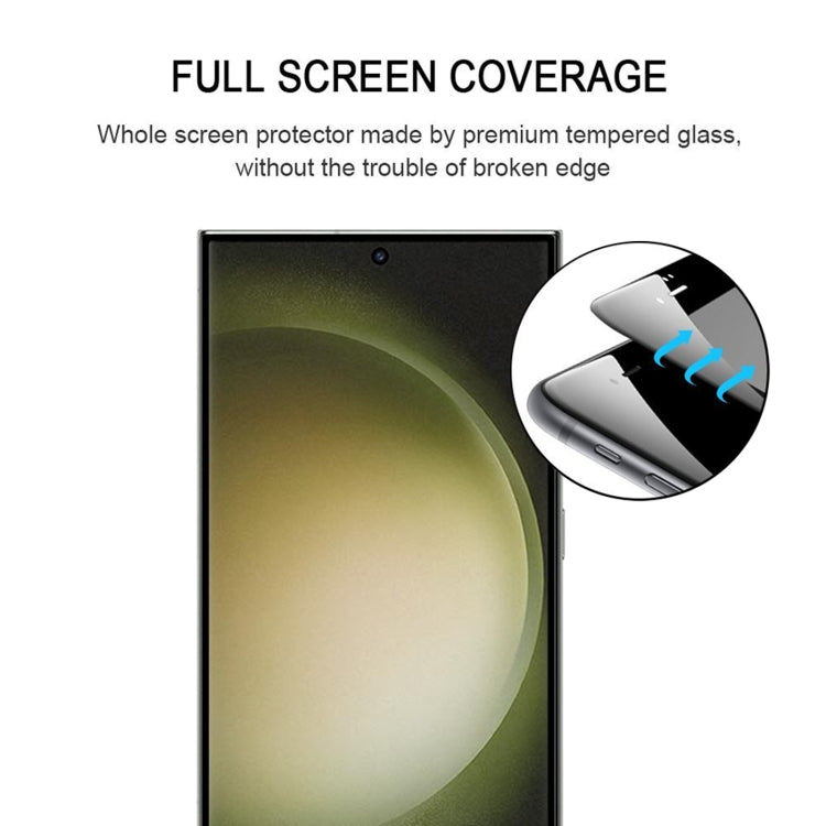 For Samsung Galaxy S23 Ultra 5G 3D Curved Edge Full Screen Full Glue Tempered Glass Film