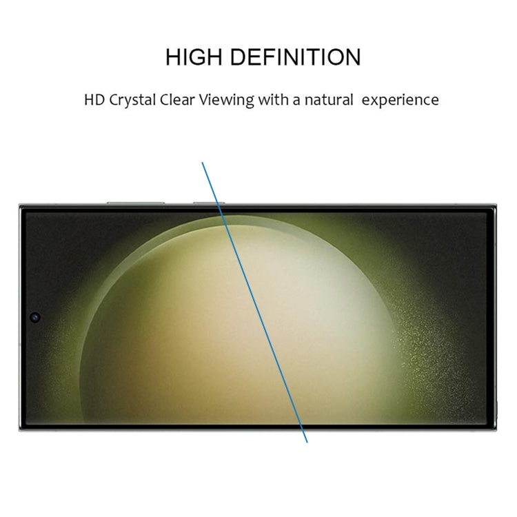 For Samsung Galaxy S23 Ultra 5G 3D Curved Edge Full Screen Full Glue Tempered Glass Film