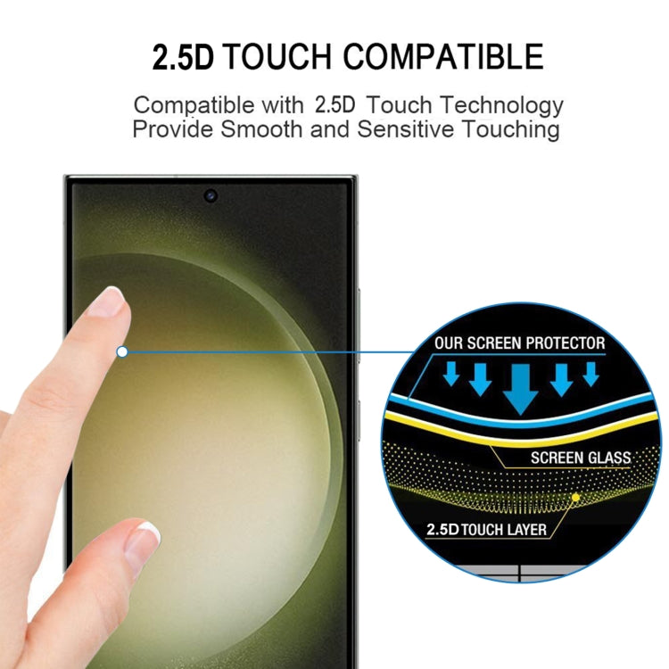 For Samsung Galaxy S23 Ultra 5G 3D Curved Edge Full Screen Full Glue Tempered Glass Film