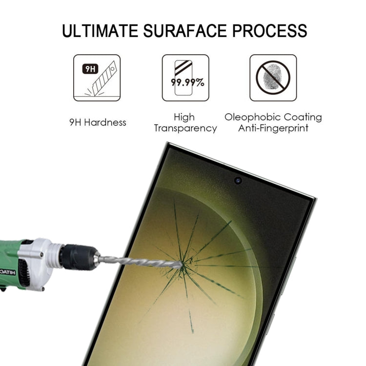 For Samsung Galaxy S23 Ultra 5G 25pcs 3D Curved Edge Full Screen Full Glue Tempered Glass Film
