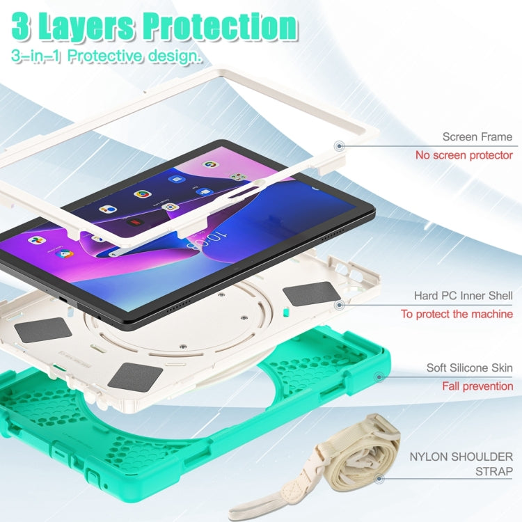 For Lenovo Tab M10 10.1 3rd Gen Silicone + PC Protective Tablet Case