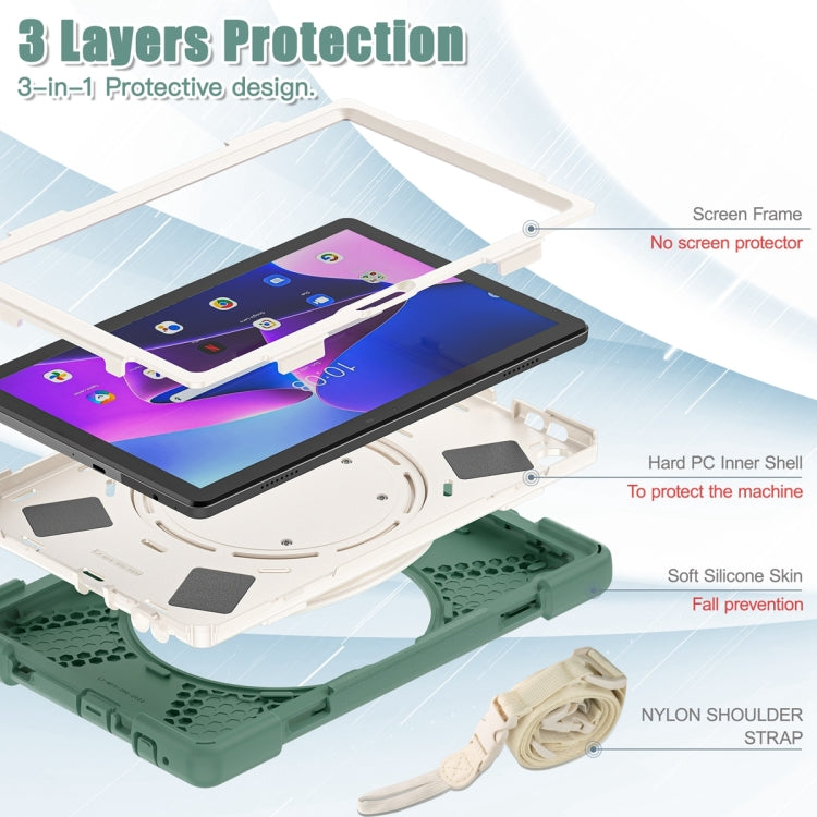 For Lenovo Tab M10 10.1 3rd Gen Silicone + PC Protective Tablet Case
