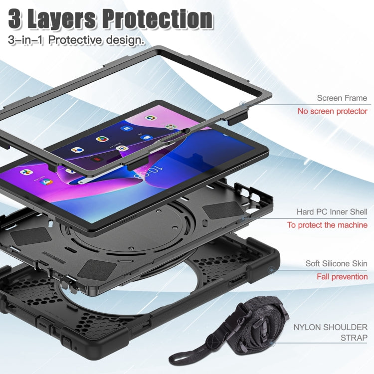 For Lenovo Tab M10 10.1 3rd Gen Silicone + PC Protective Tablet Case