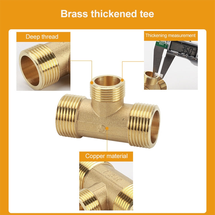 LAIZE External Thread Plumbing Copper Pipe Fittings, Caliber:3 Point