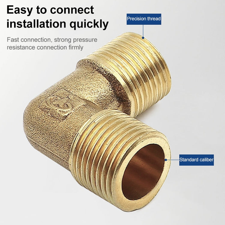 LAIZE External Thread Plumbing Copper Pipe Fittings, Caliber:3 Point