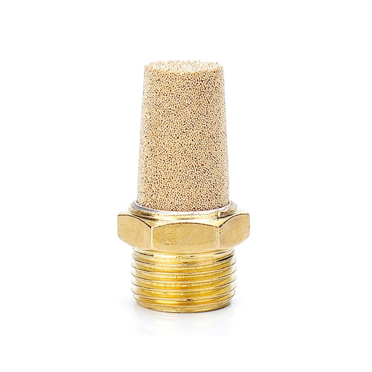 LAIZE 10pcs Half Copper Long Pneumatic Muffler, Caliber:3 Point