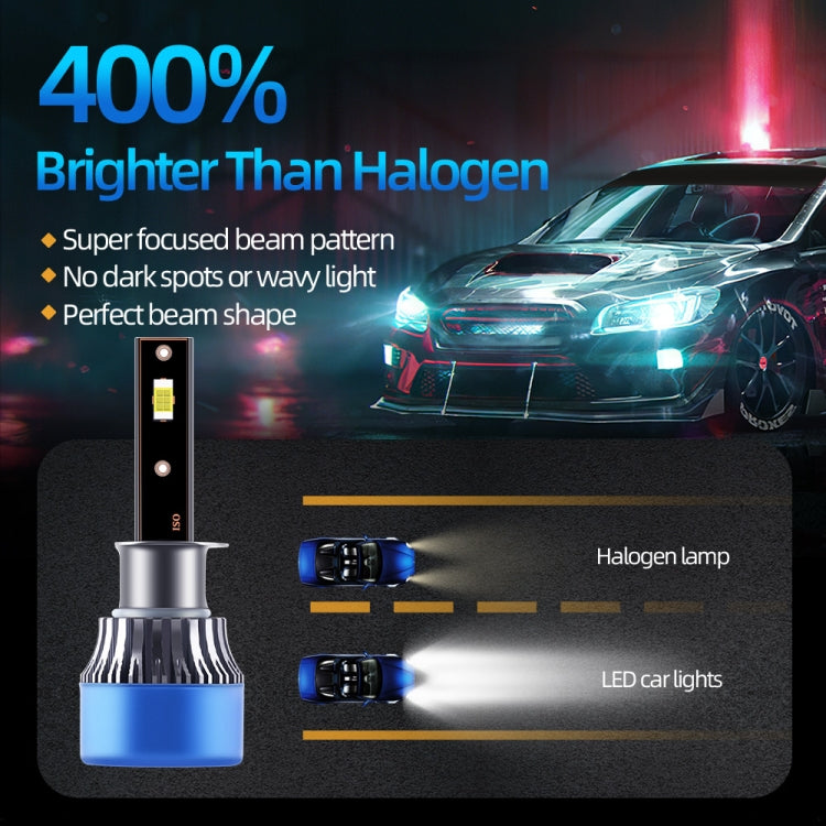 Q2 1 Pair H1 25W / 3000LM / DC9-36V / 6000K IP68 Waterproof Car LED Headlight
