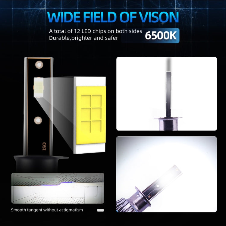 Q2 1 Pair H1 25W / 3000LM / DC9-36V / 6000K IP68 Waterproof Car LED Headlight