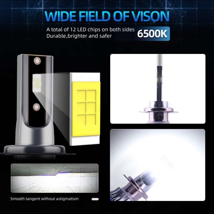 Q2 1 Pair H7 25W / 3000LM / DC9-36V / 6000K IP68 Waterproof Car LED Headlight