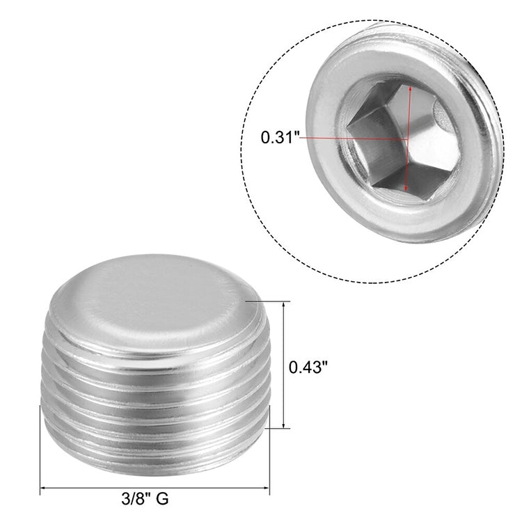 LAIZE 10pcs Iron Plug Connector Accessories, Caliber:6 Point