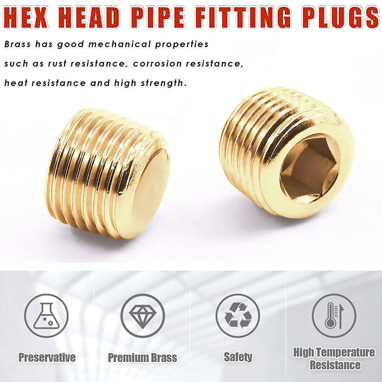 LAIZE 10pcs Copper Plug Connector Accessories, Caliber:4 Point