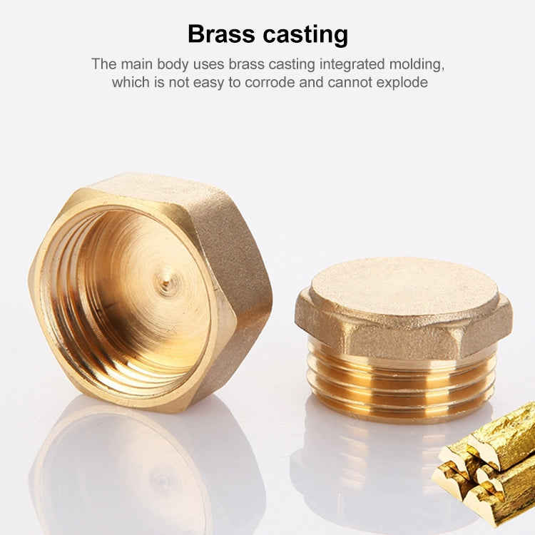 LAIZE 10pcs Hexagon Plug Male Thread, Caliber:4 Point