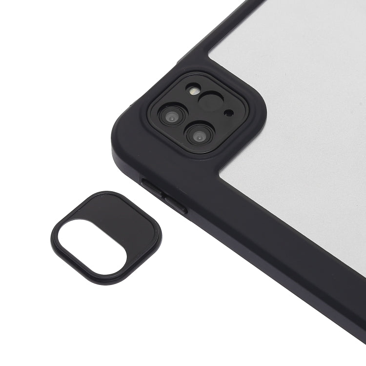 For iPad Pro 11 2022 / 2021 / 2020 / 2018 / Air 2022 / 2020 10.9 3-Fold 360 Rotation Acrylic Leather Smart Tablet Case