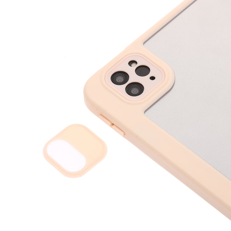 For iPad Pro 11 2022 / 2021 / 2020 / 2018 / Air 2022 / 2020 10.9 3-Fold 360 Rotation Acrylic Leather Smart Tablet Case