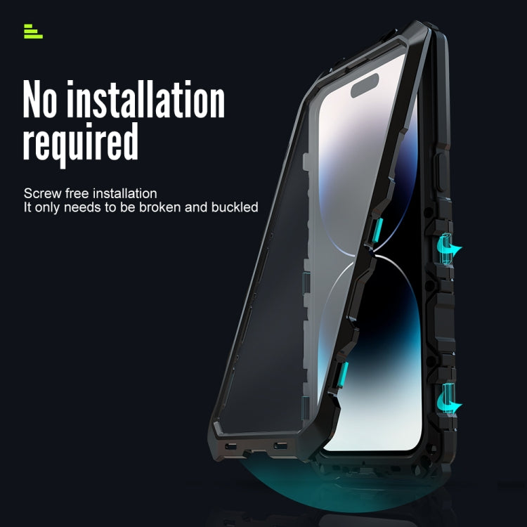 For iPhone 14 Pro Max R-JUST Life Waterproof Dustproof Shockproof Phone Case