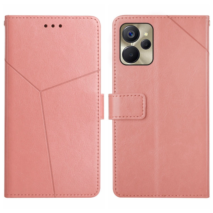 For Realme 9i 5G HT01 Y-shaped Pattern Flip Leather Phone Case