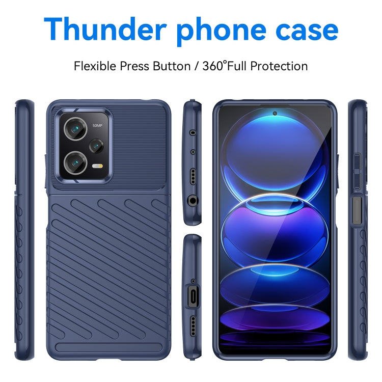 For Xiaomi Redmi Note 12 Pro 5G China Thunderbolt Shockproof TPU Protective Soft Phone Case