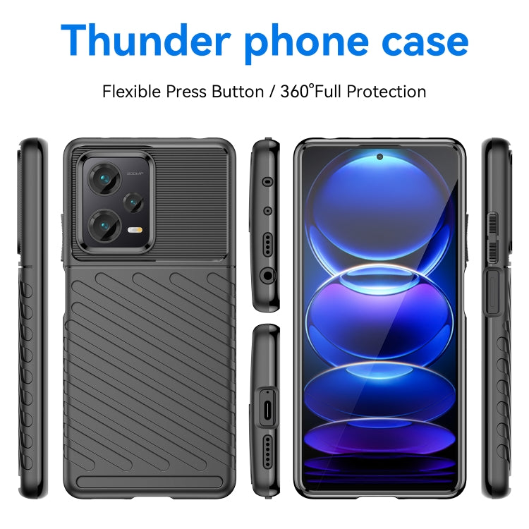 For Xiaomi Redmi Note 12 Pro+ China / Global Thunderbolt Shockproof TPU Protective Soft Phone Case