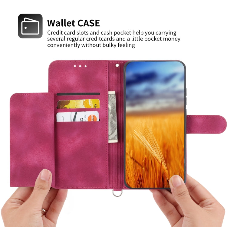 For Sharp Aquos Sense7 Plus Skin-feel Flowers Embossed Wallet Leather Phone Case