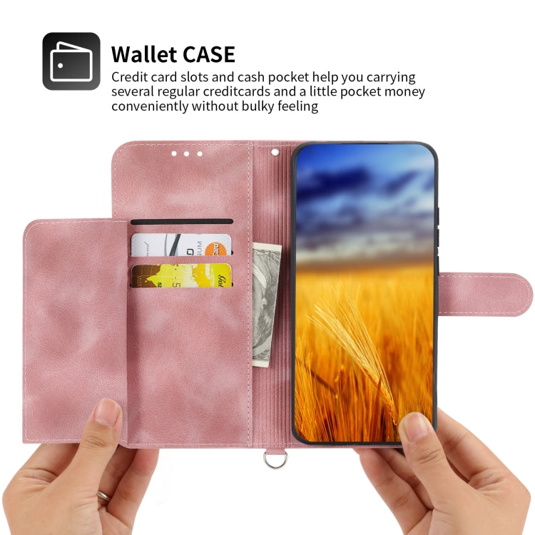 For Samsung Galaxy S23 5G Skin-feel Flowers Embossed Wallet Leather Phone Case
