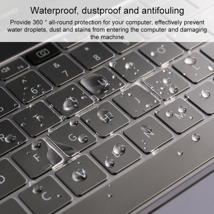For Huawei MateBook D 14 inch Transparent and Dustproof TPU Laptop Keyboard Protective Film