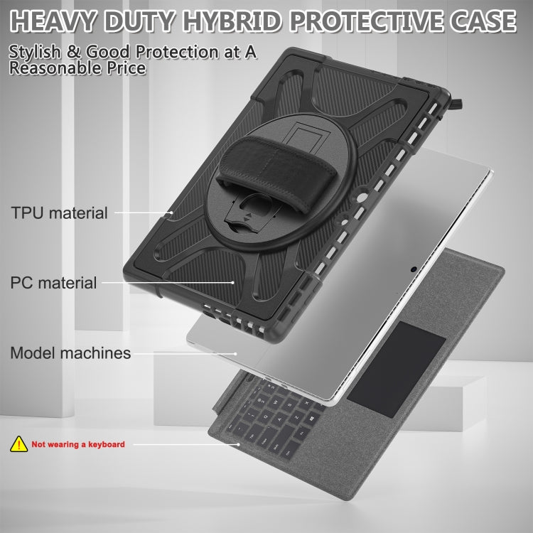 For MicroSoft Surface Pro 9 Rotatable Kickstand Grip Shockproof Tablet Case