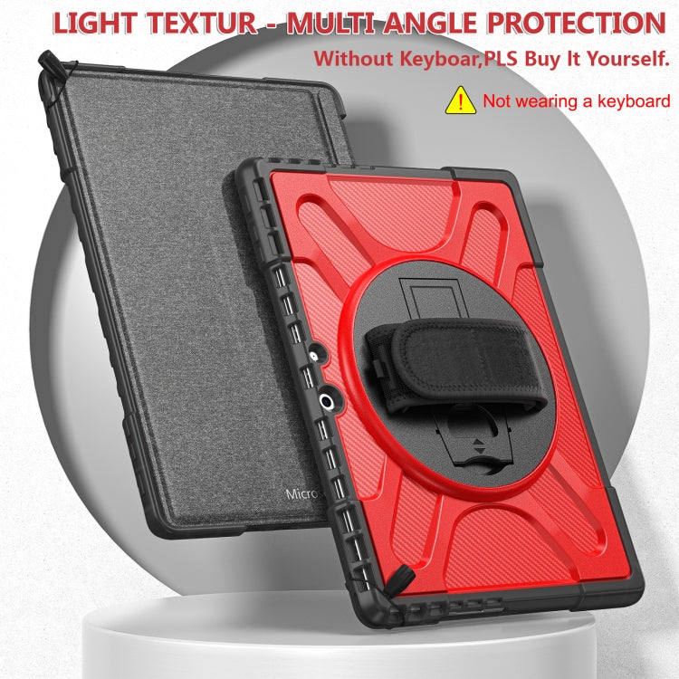 For MicroSoft Surface Pro 9 Rotatable Kickstand Grip Shockproof Tablet Case