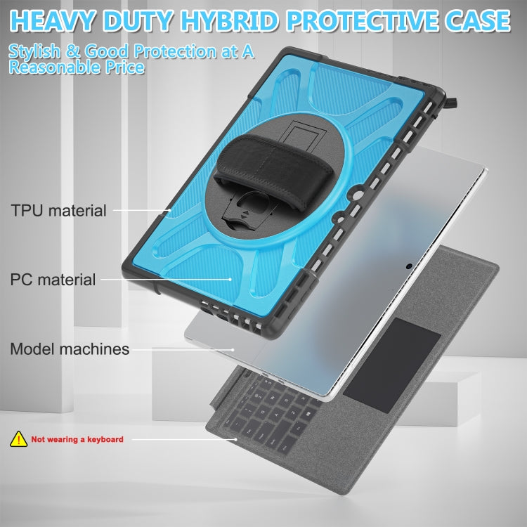 For MicroSoft Surface Pro 9 Rotatable Kickstand Grip Shockproof Tablet Case