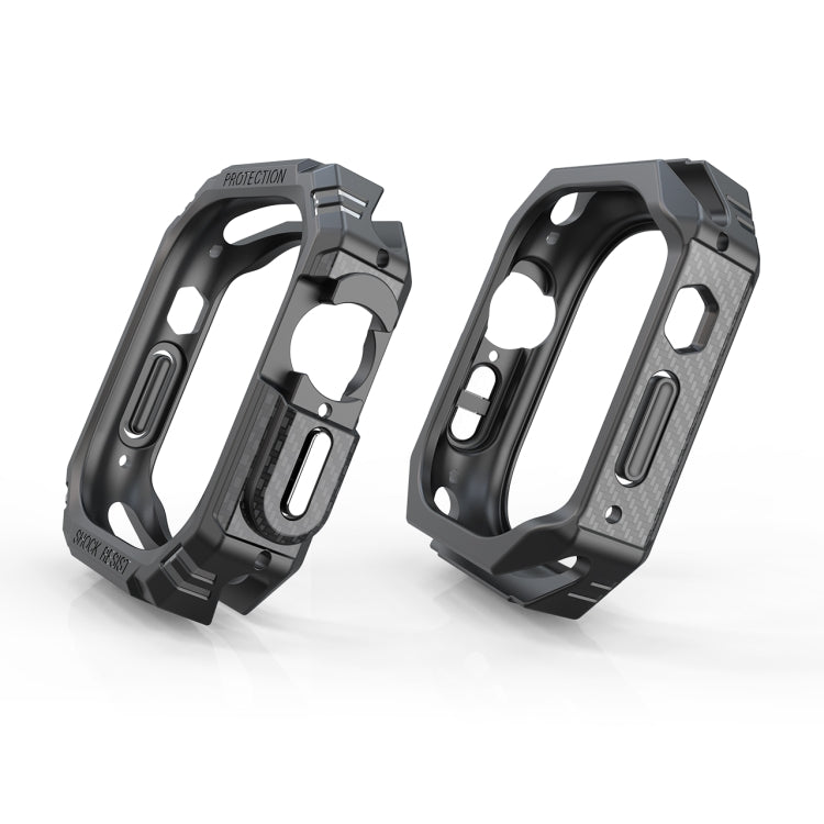 For Apple Watch Ultra 49mm TPU + PC Carbon Fiber Shockproof Case