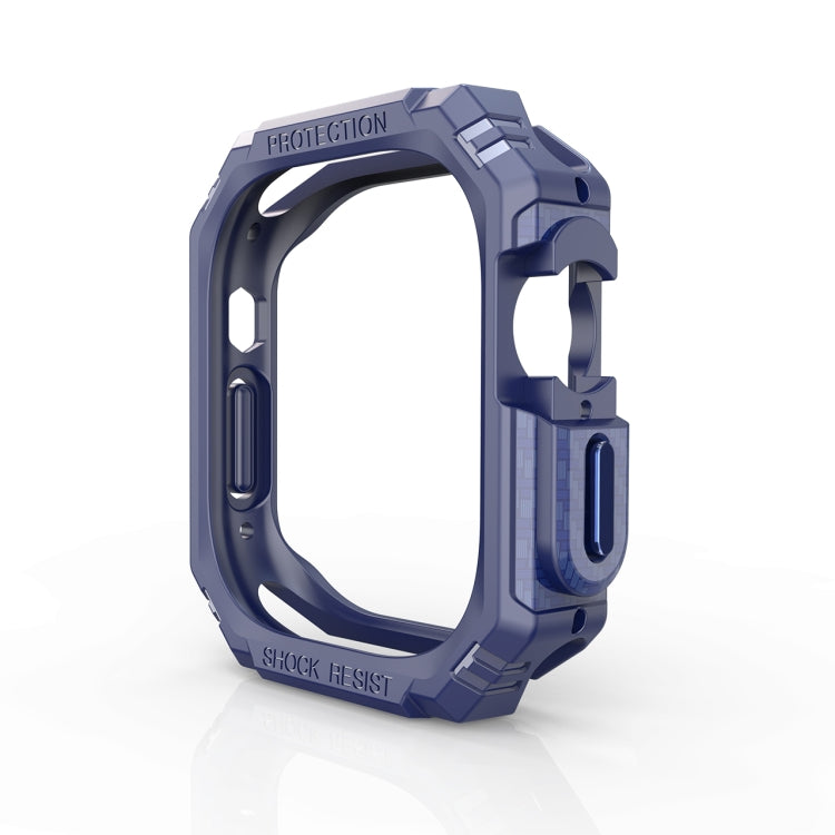 For Apple Watch Ultra 49mm TPU + PC Carbon Fiber Shockproof Case