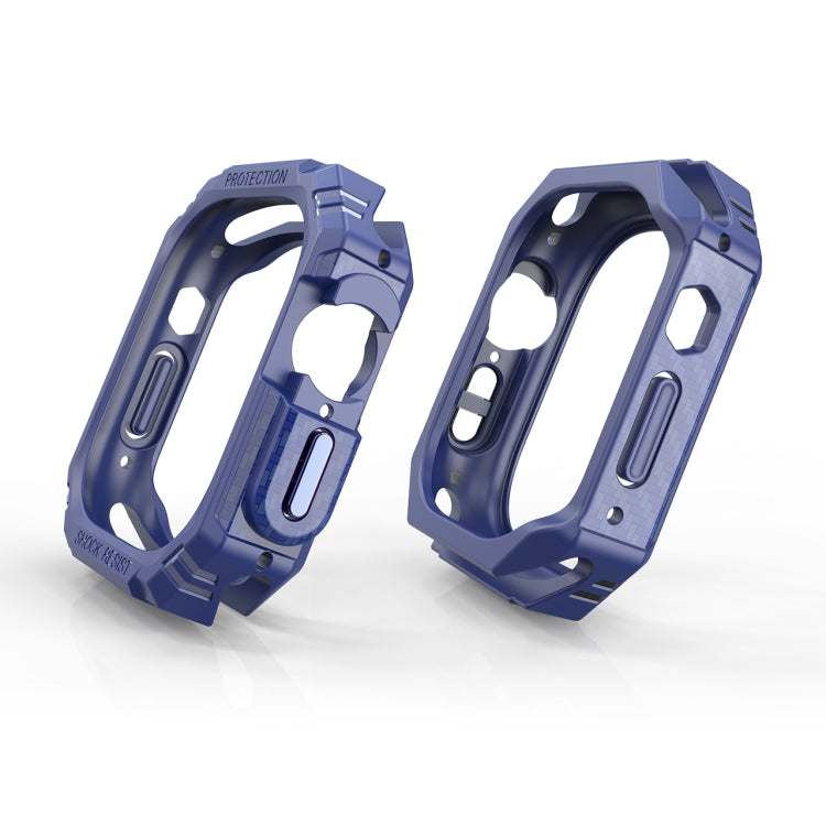 For Apple Watch Ultra 49mm TPU + PC Carbon Fiber Shockproof Case