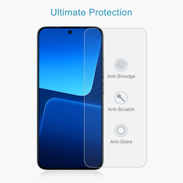 For Xiaomi 13 50pcs 0.26mm 9H 2.5D Tempered Glass Film